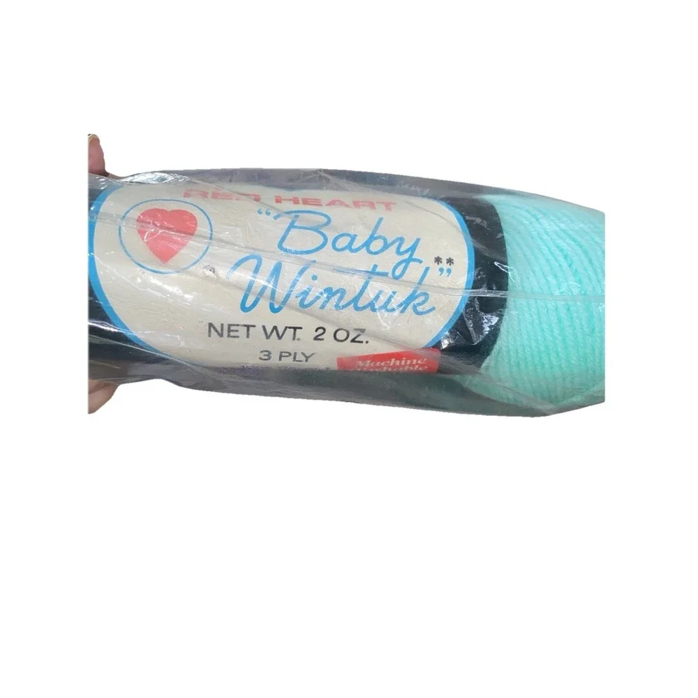 Vintage Coats & Clark's Red Heart Baby Wintuk 2oz 3 ply Color 680 Pastel Green